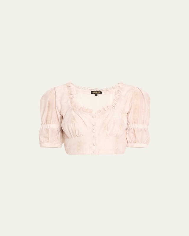 Serpentine Claudia Button-Front Top
